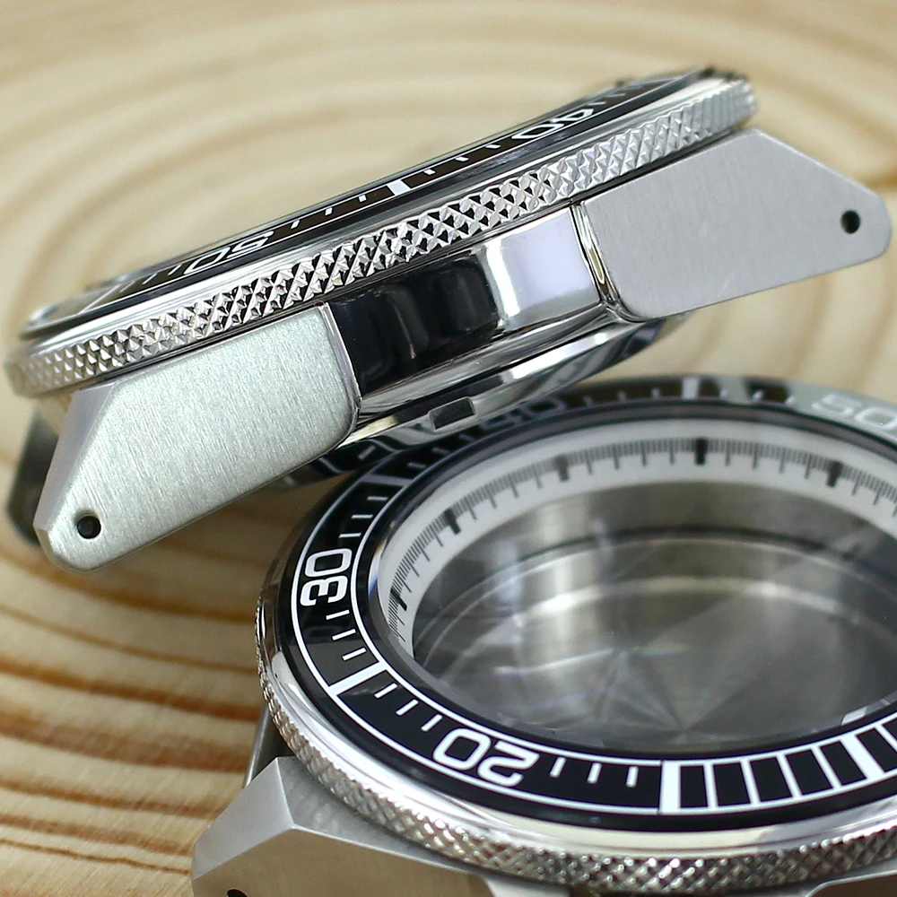 Caja de buceo para reloj de lujo, compatible con movimiento automático 4R35 4R36 NH35 NH36, resistente al agua, de acero inoxidable para la serie PROSPEX King Samurai