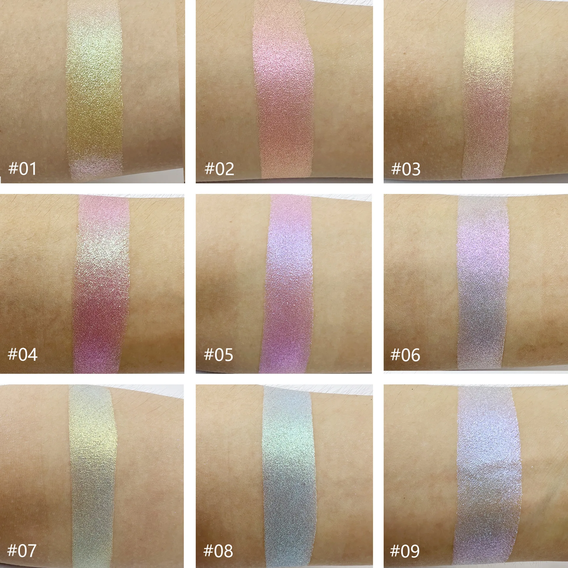 Shiny Eyeshadow Highlighter, Maquiagem, Holográfica, Rosto Corpo, Cosmético Brilhante, Camaleão, Duochrome Glitter, Shimmer