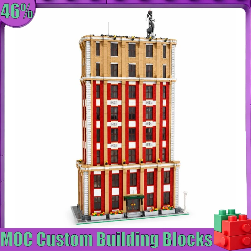 22793 Parts Daily Stud Modular Skyscraper MOC Model Custom Puzzle Building Blocks DIY Assembly Creative City Street View Gifts