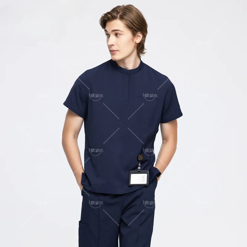 New modelsCold Fabric Medical Scrubs Set Summer Nurse Uniform Hospital Sanitary Doctor Suit Antibacteria Antistatic Wrinkle Free