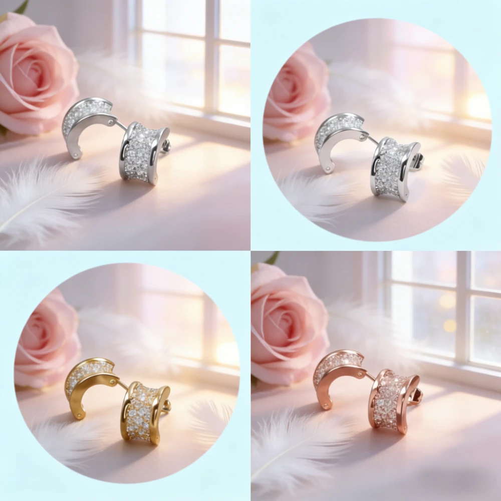 

Premium Jewelry Classic Hot Selling Exquisite Earrings Fashionable Luxury Women's Festival Banquet Wedding Gifts