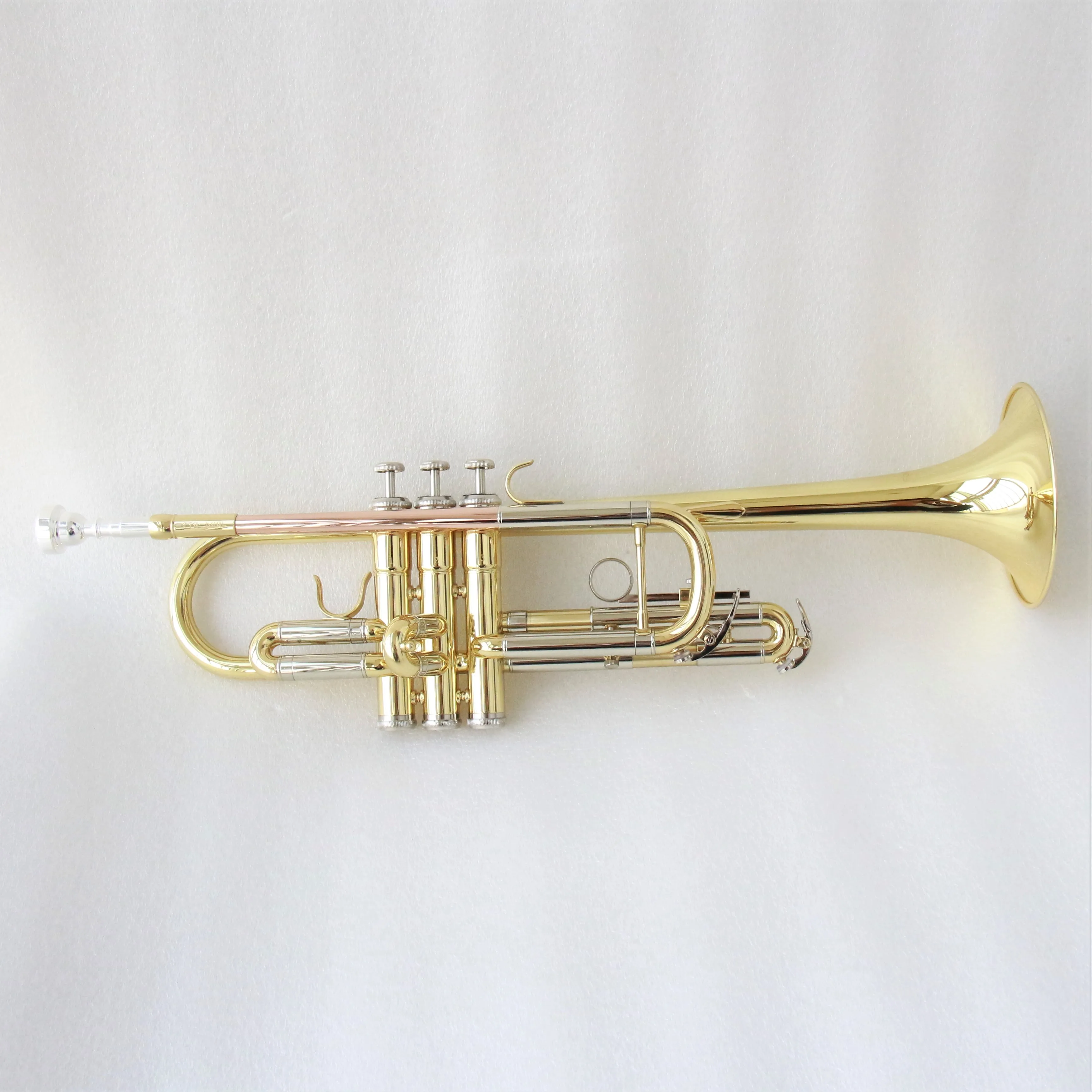 High Grade Trumpet Chinese Trumpet Instrument Gold Lacquered Professional C Trumpet For Sale