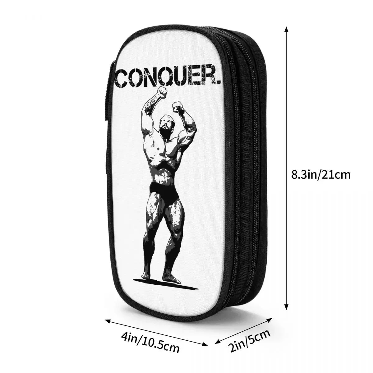 Chris Bumstead Pencil Cases Fashion Gym Motivation Pen Box Bags Student Big Capacity Office Gifts Pencilcases