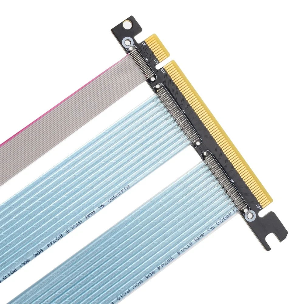كابل Ultra PCIe 4.0 X16 Riser Extreme - مقبس 90 درجة PCIe 4.0 Riser Graphics Card كابلات تمديد عمودية