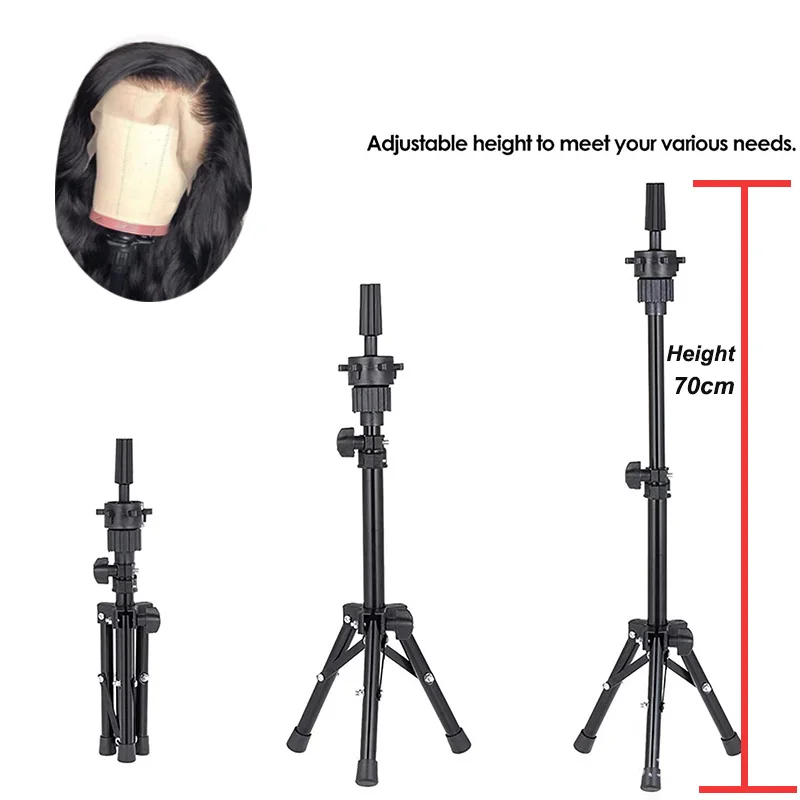 Cheap Canvas Head Clamp Bracket Doll Head Support Wig Stand For Wig Make Training Mannequin Head Tripod Holder Wig Accessories