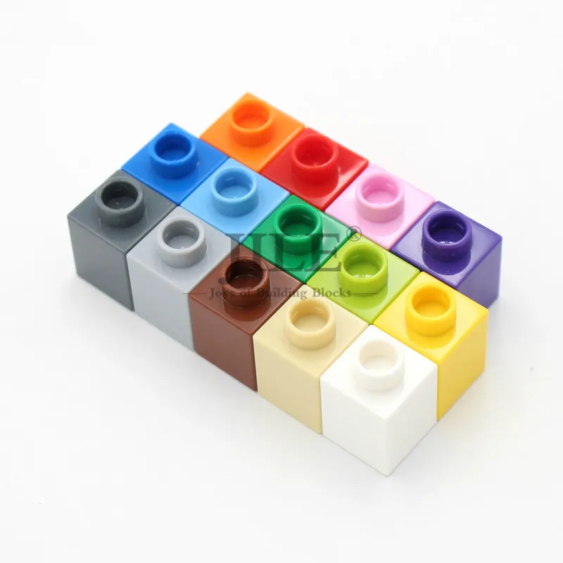 20pcs MOC Large Particle DIY Creative Building Blocks Brick 1x1 Enlighten Big Size Build Children Kids Educational Toys Gift