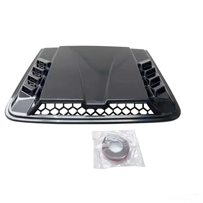 

Пластиковый клей для вентиляционной крышки капота автомобиля с имитацией воздушного потока, глянцевая черная модификация вентиляционного отверстия автомобиля, декор, случайная лента