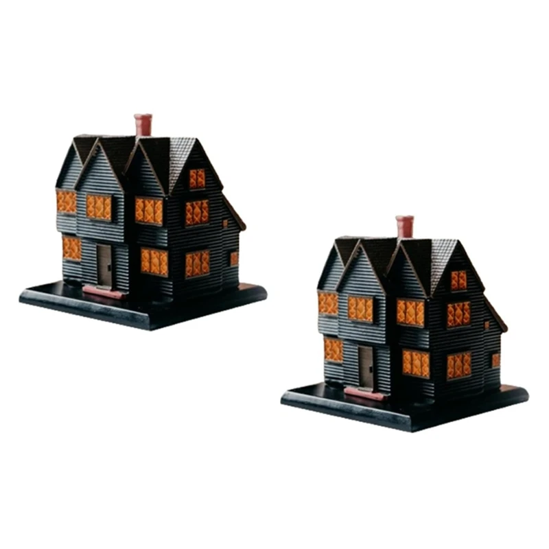 Hot SV-Salems Witch House Incense Burner Massachusetts Witch House For Halloween Christmas Vacation Ornament Incense Burner