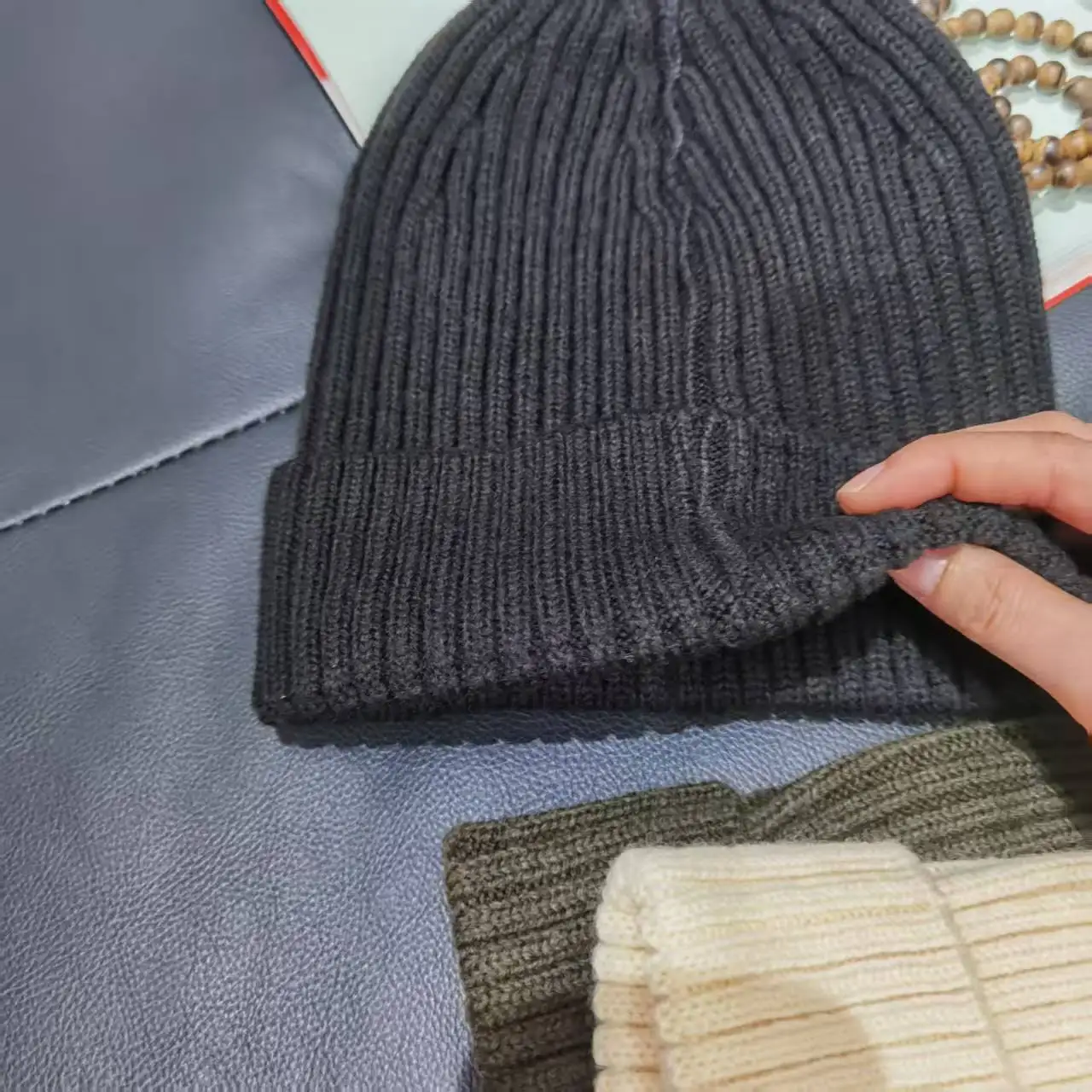 قبعات محبوكة عالية الجودة لخريف وشتاء 2026، قبعات صوفية متعددة الاستخدامات ودافئة، قبعات صوفية مقاومة للبرد لركوب الدراجات في الهواء الطلق #4