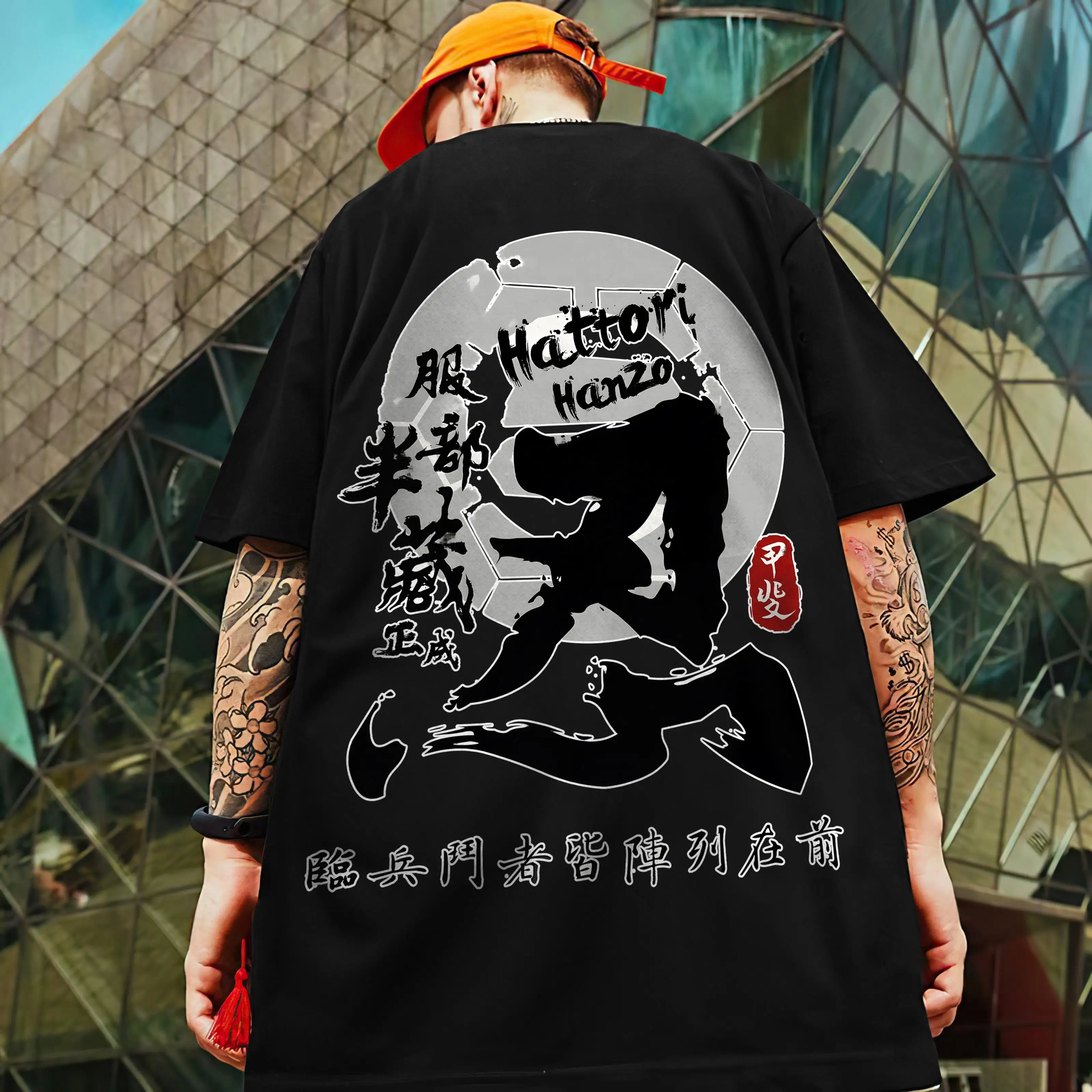Retro T-Shirts For Men 3d Japanese Samurai Sword Print Male Clothing Street Harajuku Short Sleeved Tees Loose Oversized T-Shirt - Image 5