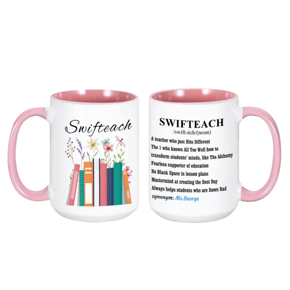 Personalised Teacher Definition Coffee Mugs 15oz School Ceramic Drinkware Great End-of-the-year Teacher's Day Appreciation Gifts