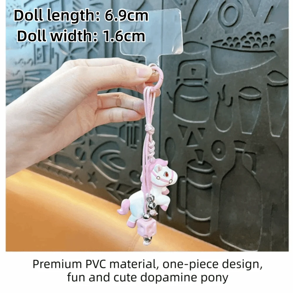 Porte-clés petit cheval année cheval, pendentif de sac cheval exquis et mignon, clé de voiture, cadeau