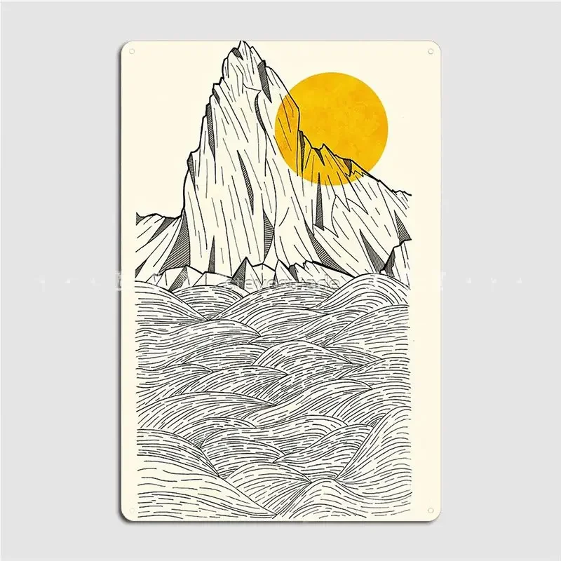 Sun Cliffs Poster Metal Plaque Cinema Garage Party Retro Wall Plaque Tin Sign Poster