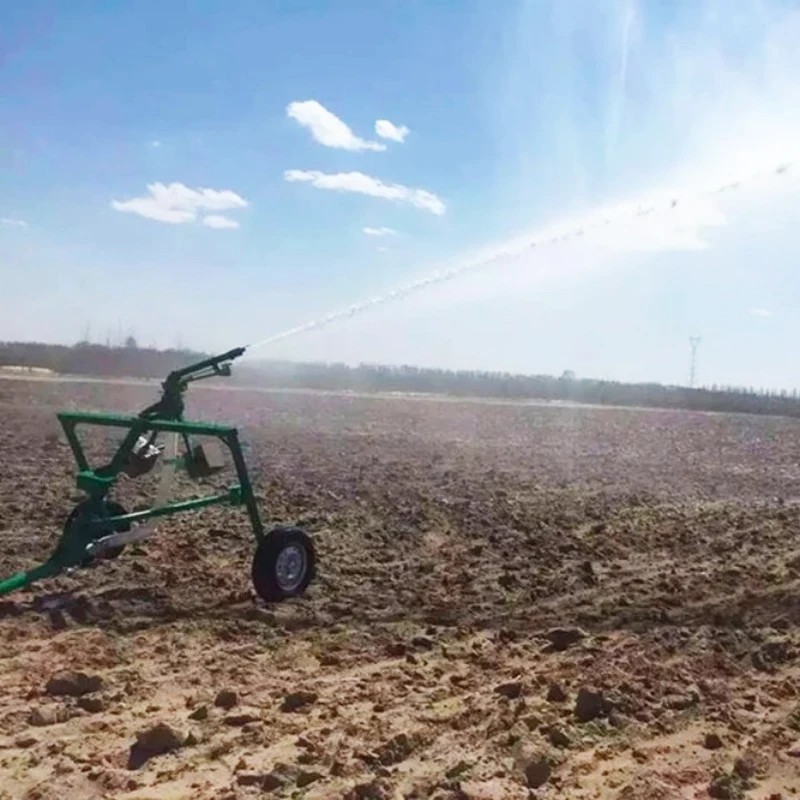 2 Inch Rustproof Large Farm Long Spray Distance Irrigation Rain Gun Sprinkler 360 Degree Drive Agricultural