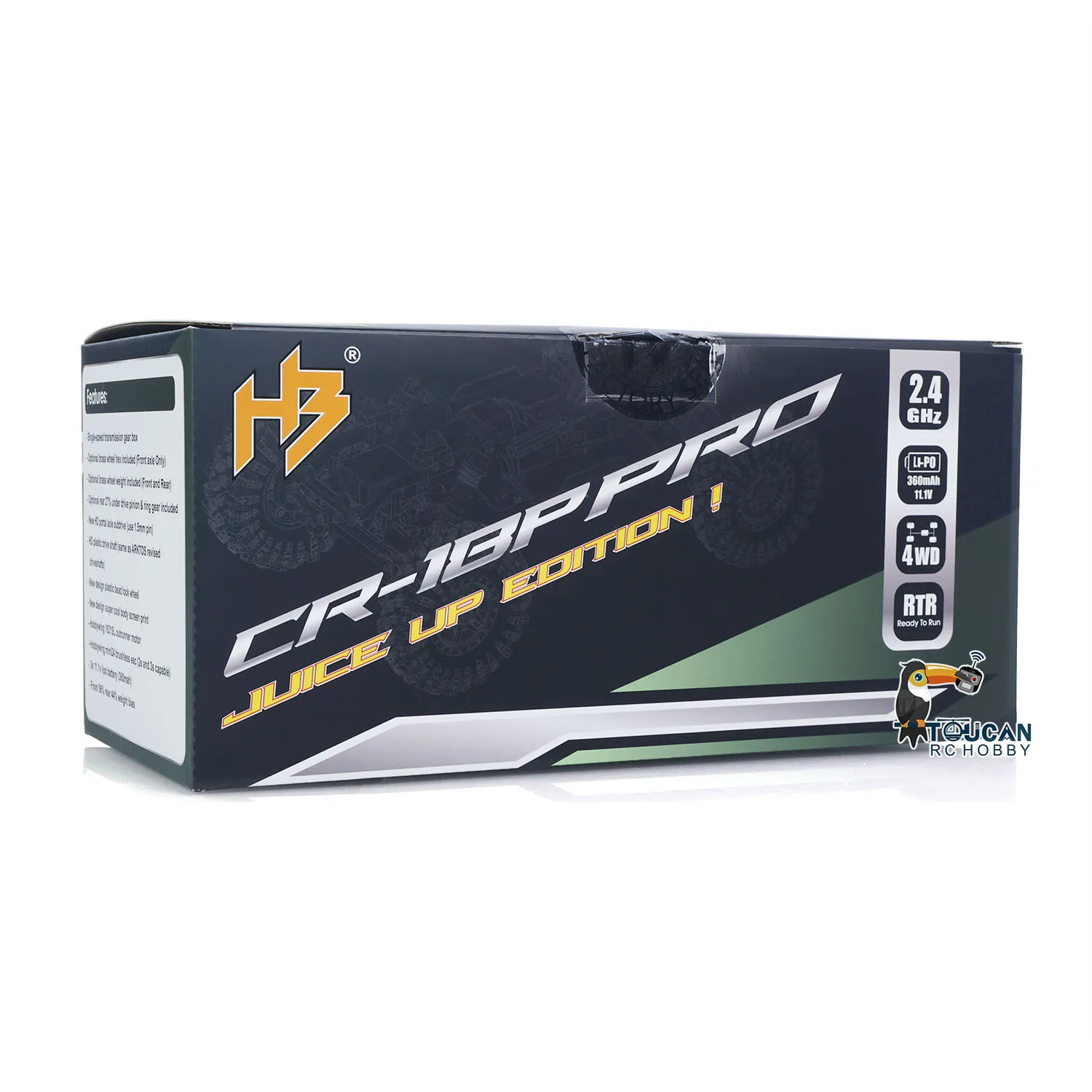 1:18 RC Crawler CR18P PRO Juice Up 4WD Control inalámbrico Rock Crawler Car RTR vehículo Hobbywing Motor sin escobillas ESC cargador USB