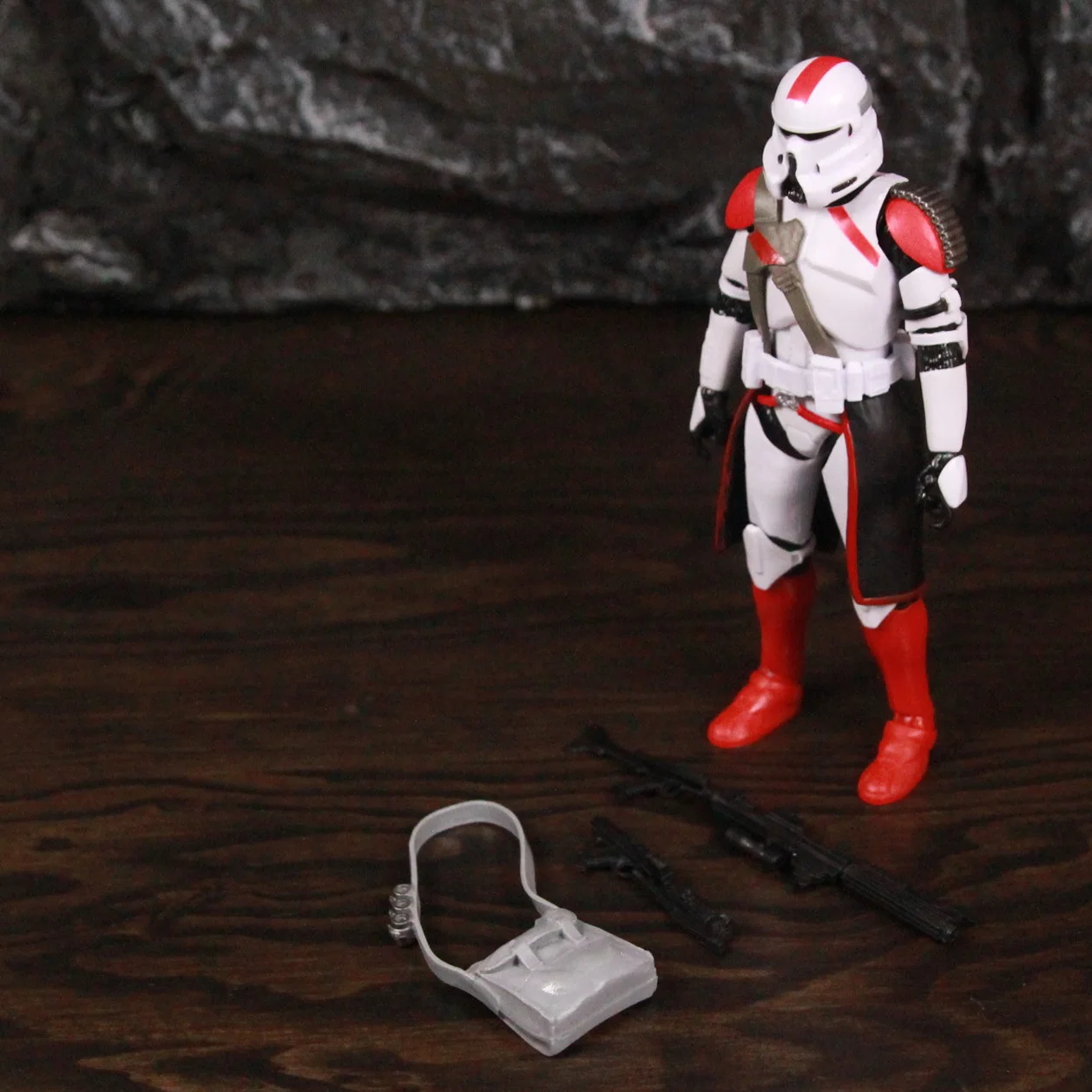 Nieuw lichaam - Star Wars 187th Airborne Purple Shock Red Coruscant Airborne Trooper Squadron 6 "Action Figure Doll Model Clone Toys
