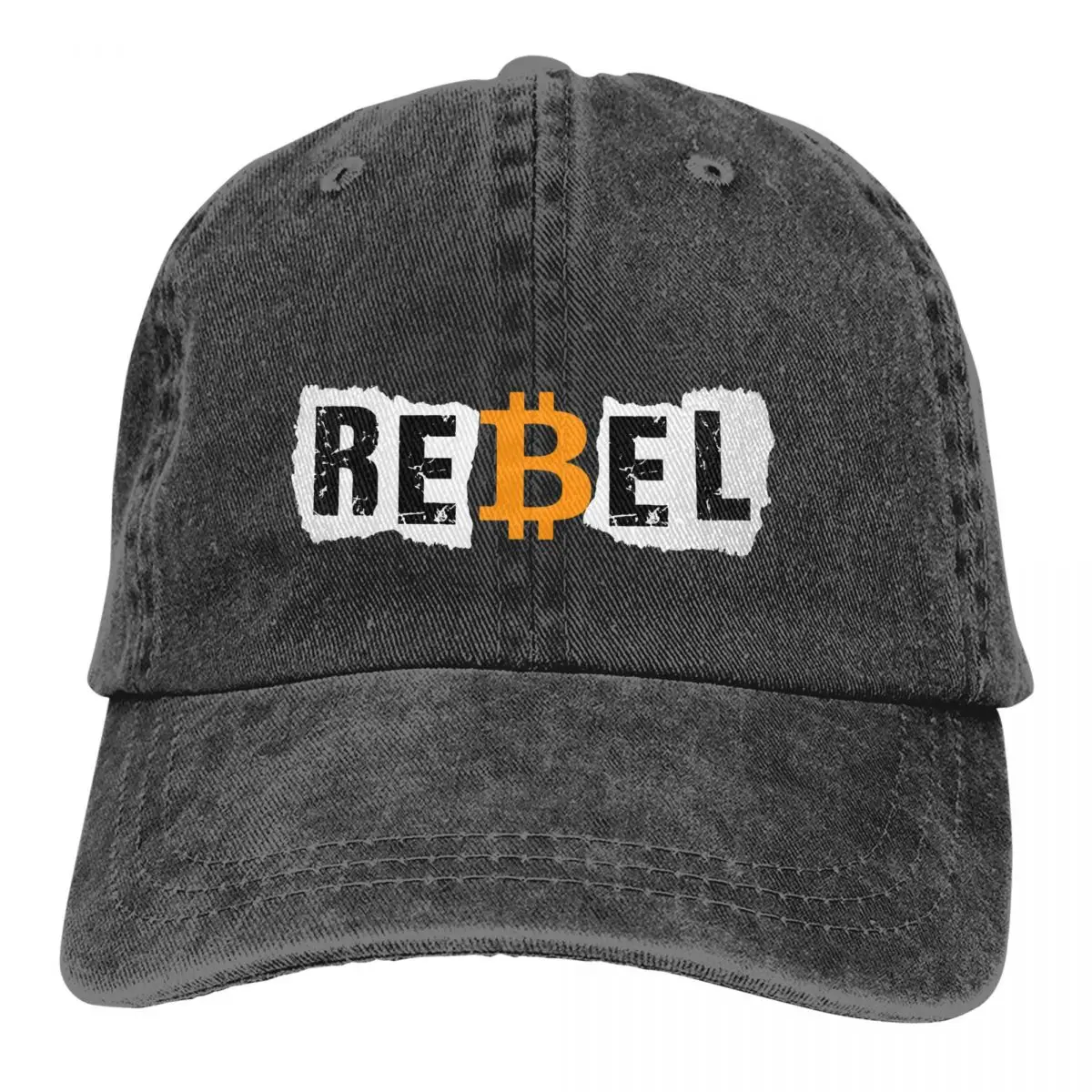 Bitcoin Crypto Miners Meme Multicolor Hat Peaked Men Women's Cowboy Cap Rebel Baseball Caps Personalized Visor Protect Hats