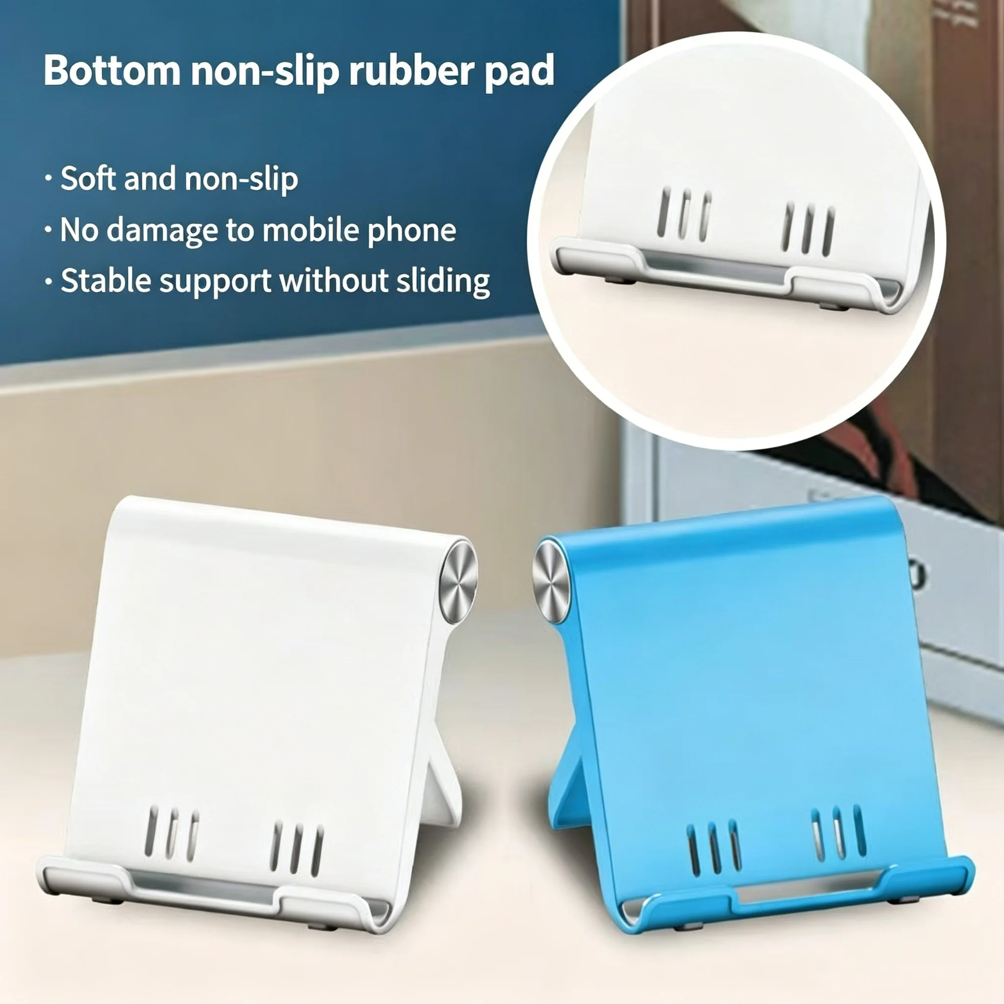 

Adjustable Phone Holder Stand Portable Foldable Desktop Phone Support Universal Cell Phone Stand for iPhone Samsung Android