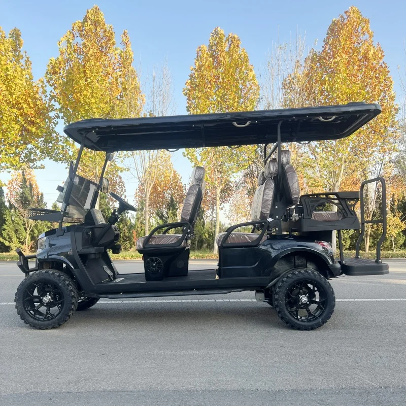 New Model Popular Comfortable Folding 4 Wheel Drive Golf Buggy Car Electric Hunting Golf Cart Lithium Battery Golf Trolleys