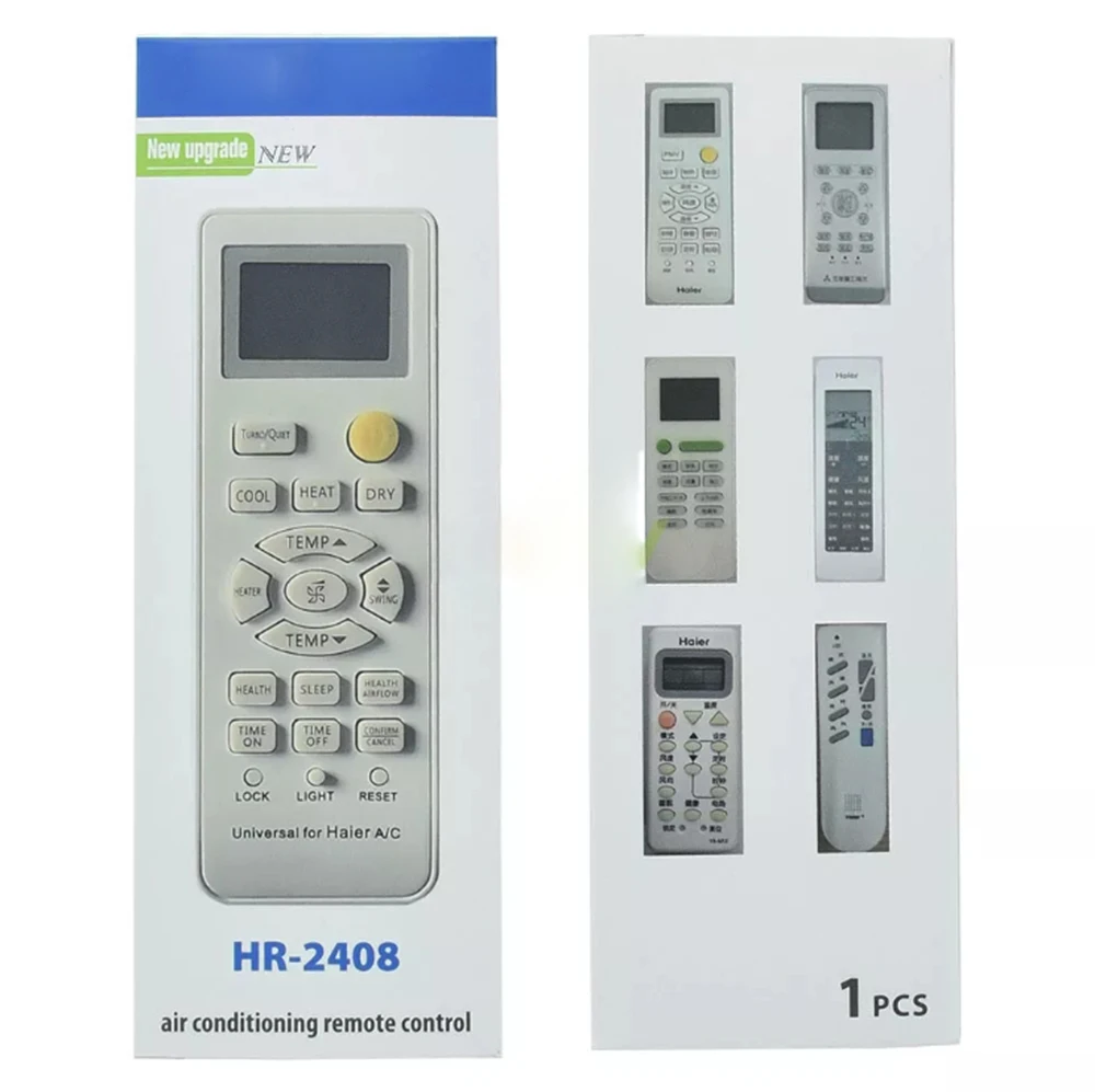 

New HR-2408 Universal For Haier LCD AC Remote Control 0010401715BW 0010401314F