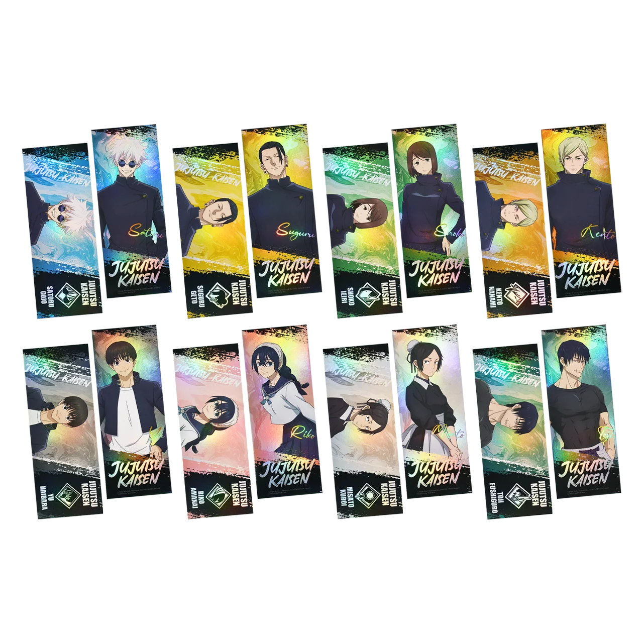 

Anime Jujutsu Kaisen Ieiri Shoko Haibara Yu Kuroi Misato Amanai Riko Nanami Kento Cosplay Laser Ticket Bookmark Birthday Gift