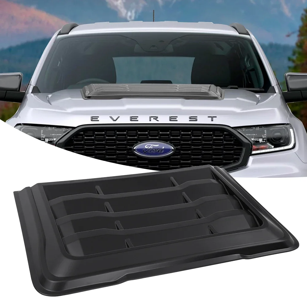 ABS Bonnet Scoop Hood Car Accessories For Ford Everest 2015 2016 2017 2018 2019 2020 2021 2022 Bonnet Hood Vent