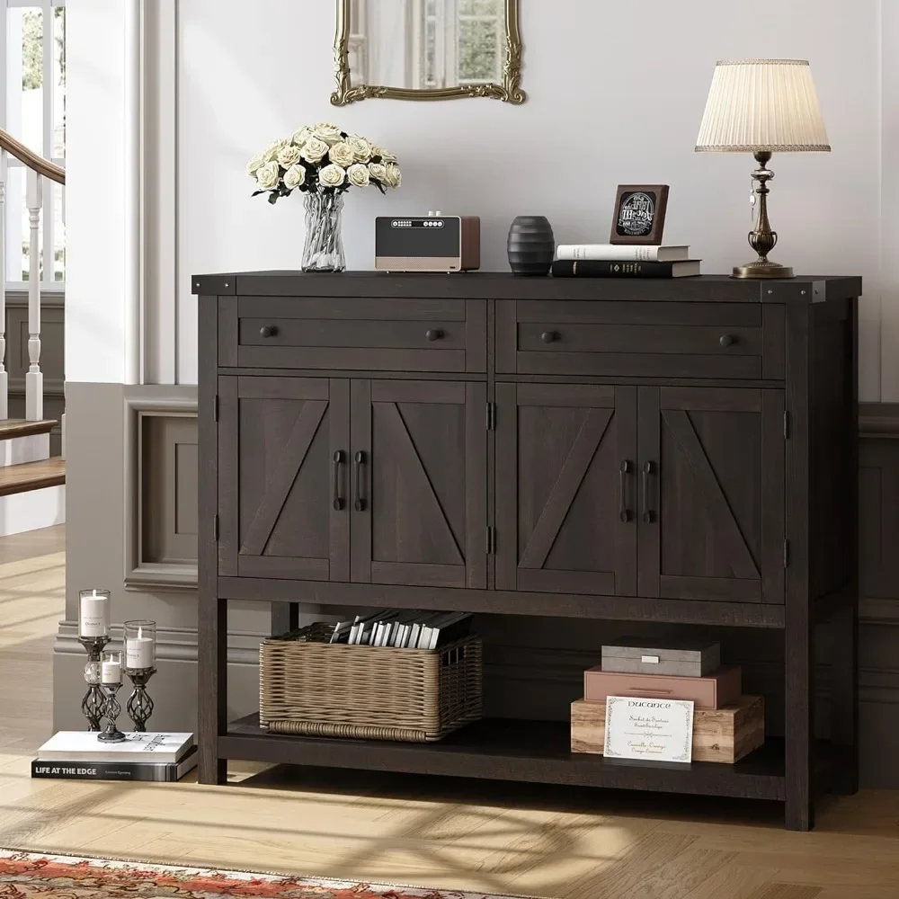 Buffet Sideboard Cabinet with Storage, 47.2