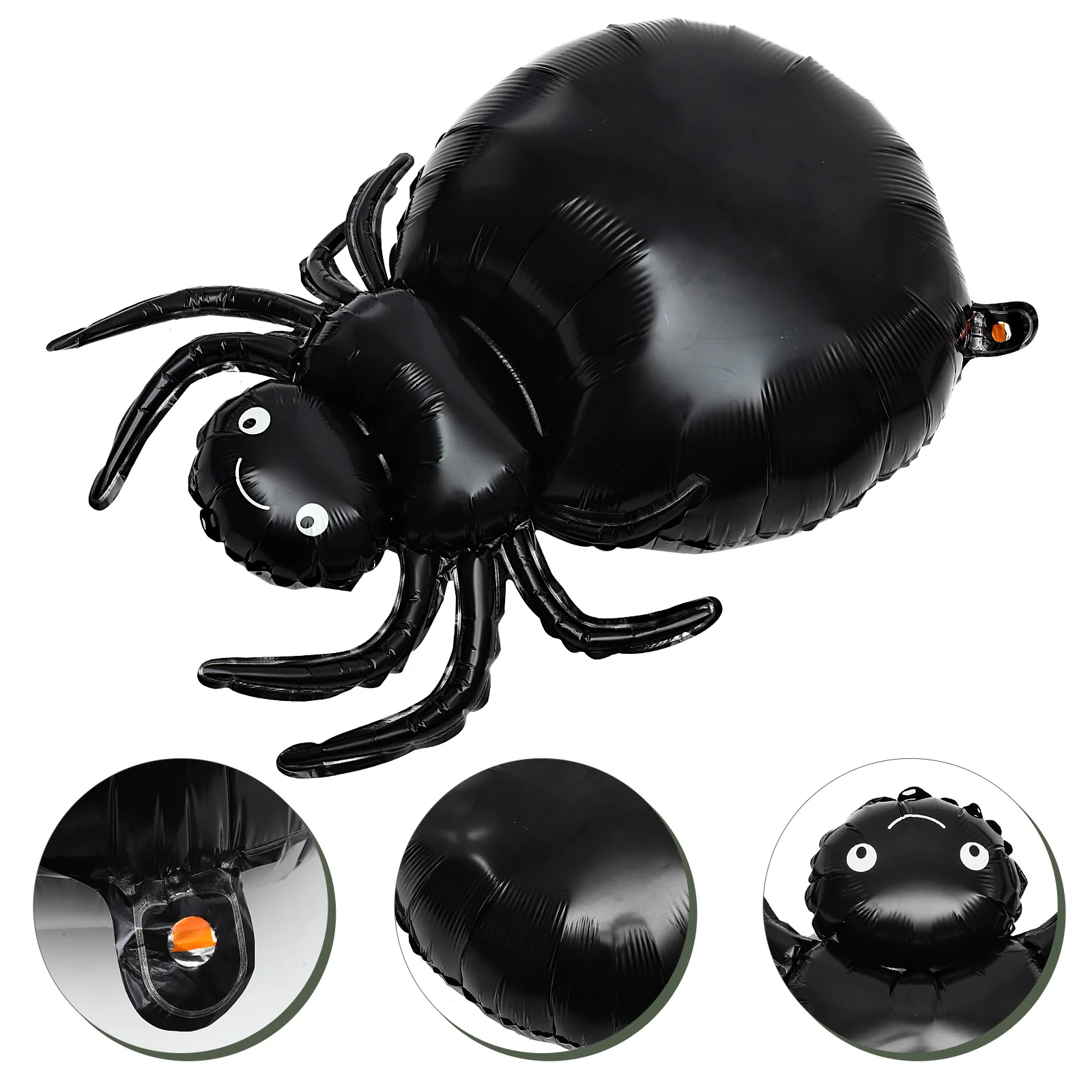 

5Pcs Black Spider Balloons Halloween Aluminium Film Party Decoration Balloons Set Spooky Cute Inflatable Props