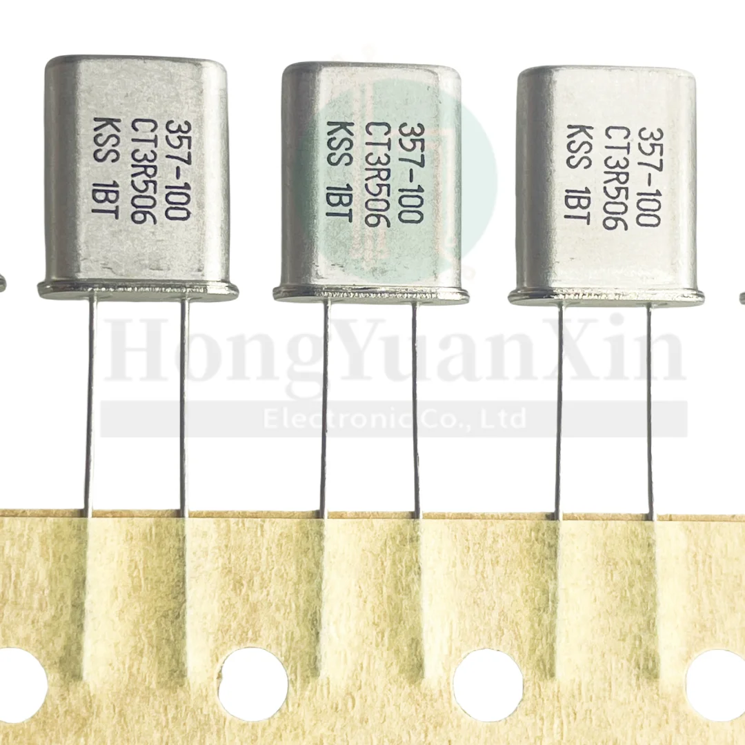 50pcs/ HC-49U in-line quartz crystal 3.579545MHZ 3.579MHZ passive crystal 2 pins