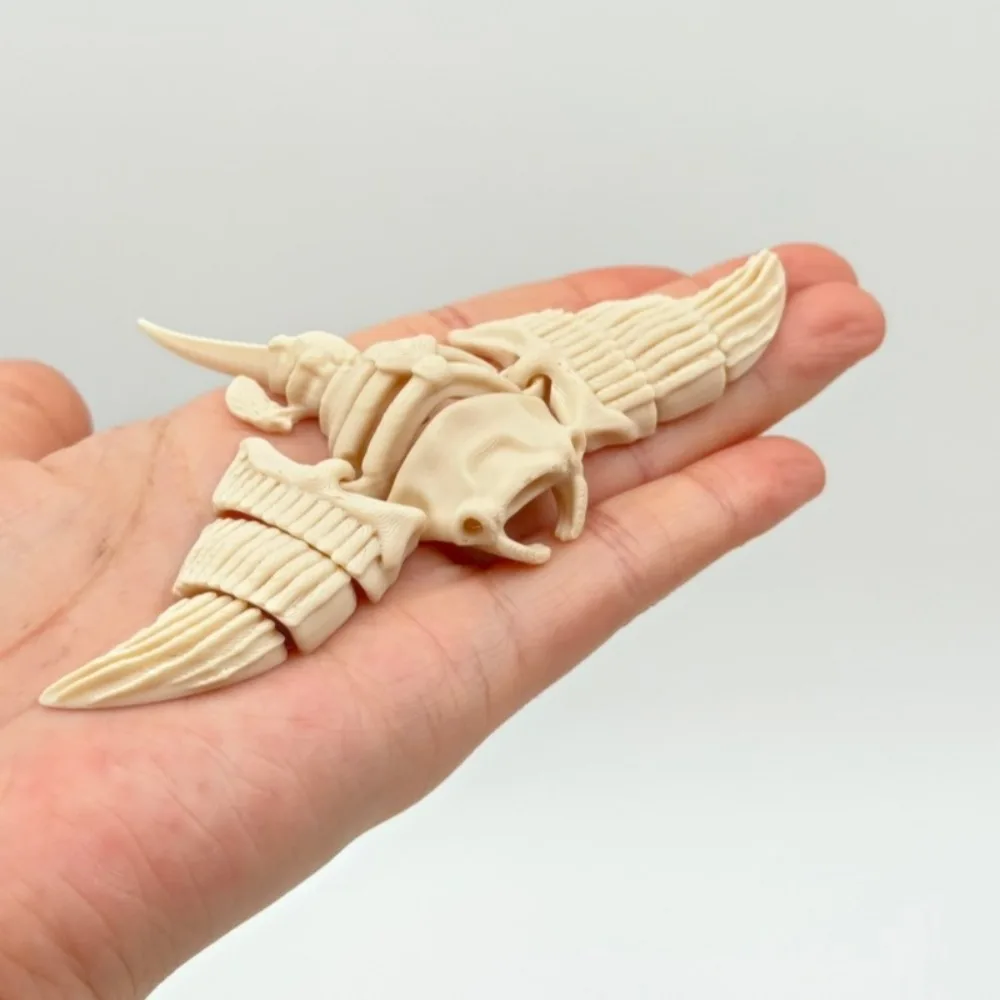 3D Printed Marine Skeleton Figurine Movable Joint Ocean Animal Model Shark Turtle Crab Desktop Decor Collection Festival Gifts