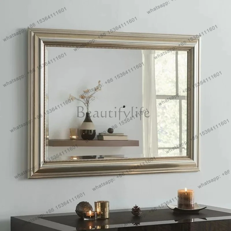

Decoration, Entrance Mirror American Bathroom Mirror Simple Modern Living Room Corridor Display Wall Mirror Washstand