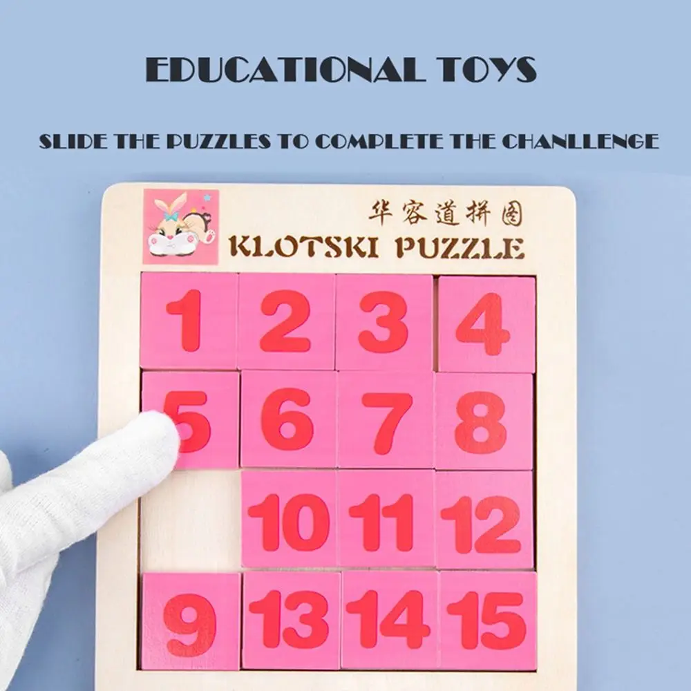 

Learning Educational 3D Puzzle Double-Side Jigsaw Toy Wooden Puzzle Toy Early Education Toy Huarong Road Sliding Puzzle