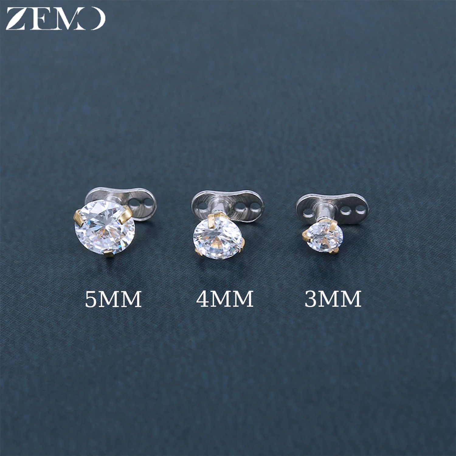 ZEMO 2 ชิ้น 14G จิวเวลรี่ไมโคร - Body Jewelry Dermal บทวิจารณ์และราคา
