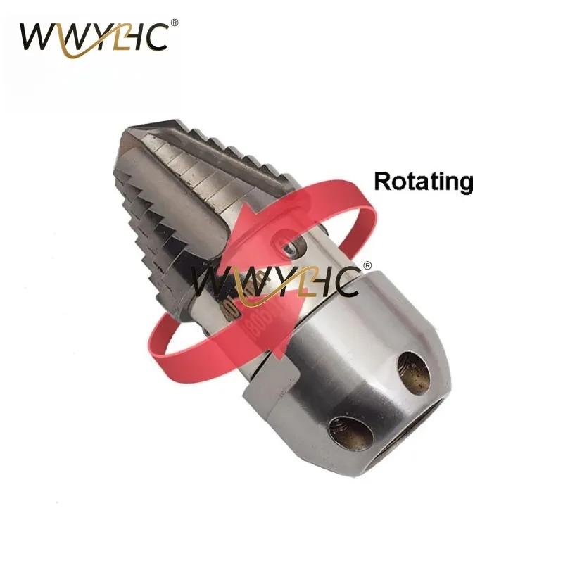 Suitable for Pipeline Drain Cleaning, Rotating High‑Pressure Sewer Jetter Nozzle, Sludge Dirt Removal Sewer Dredging Nozzle