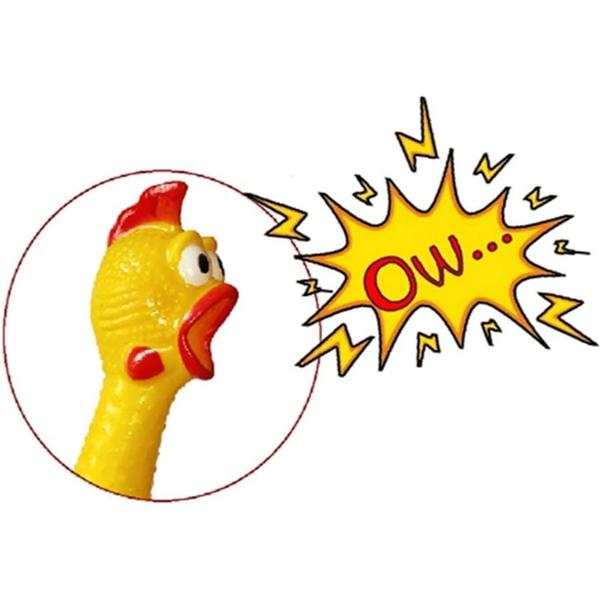 Screaming Chicken Dog Toys, Novelty and Durable Chew Toy Sound Squeeze Screaming Toy,Pet Cats and Dogs To Relieve Boredom