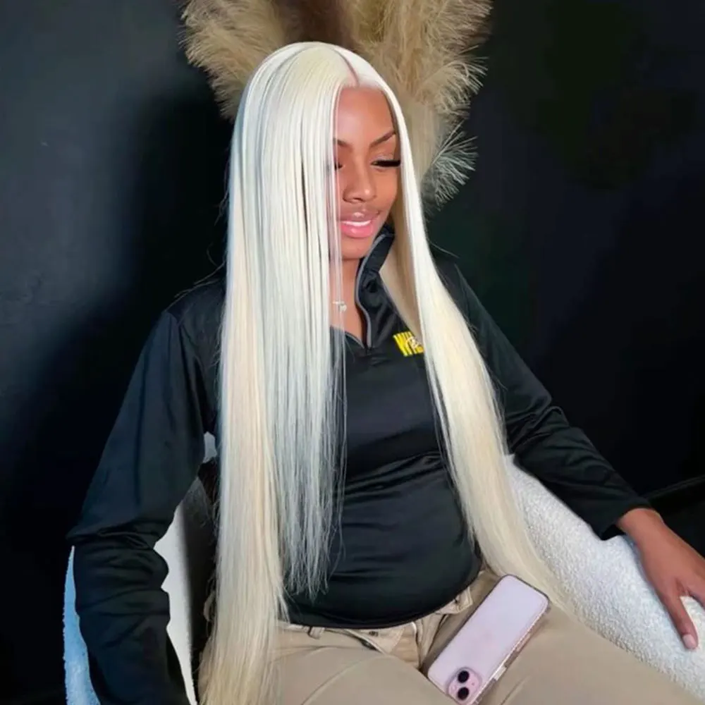 13x6 الدانتيل الجبهة HD شفافة 613 شقراء مستقيم 220 الكثافة 100% باروكة من شعر طبيعي للنساء البرازيلي 13x4 Hd الدانتيل الباروكات الأمامية #1