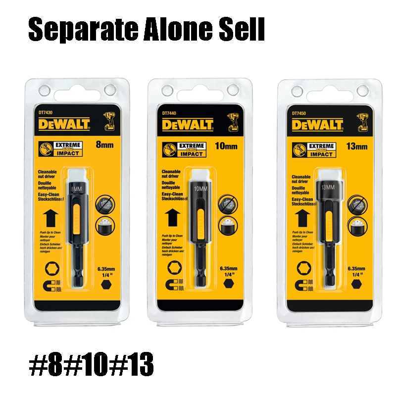 DEWALT Cleanable Hexagonal Magnetic Nut/Socket Driver 1/4\