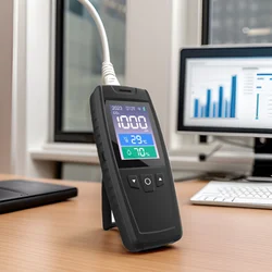 Air Quality Detector New Industrial Handheld CO2 HCHO Precision Tester with LCD Screen Temperature Humidity Monitor CO2 Detector