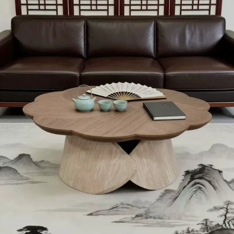 Medieval Style Special Shaped High End Coffee Table Light Luxury Living Room Side Table Sedentary Tables Desk Home Furniture