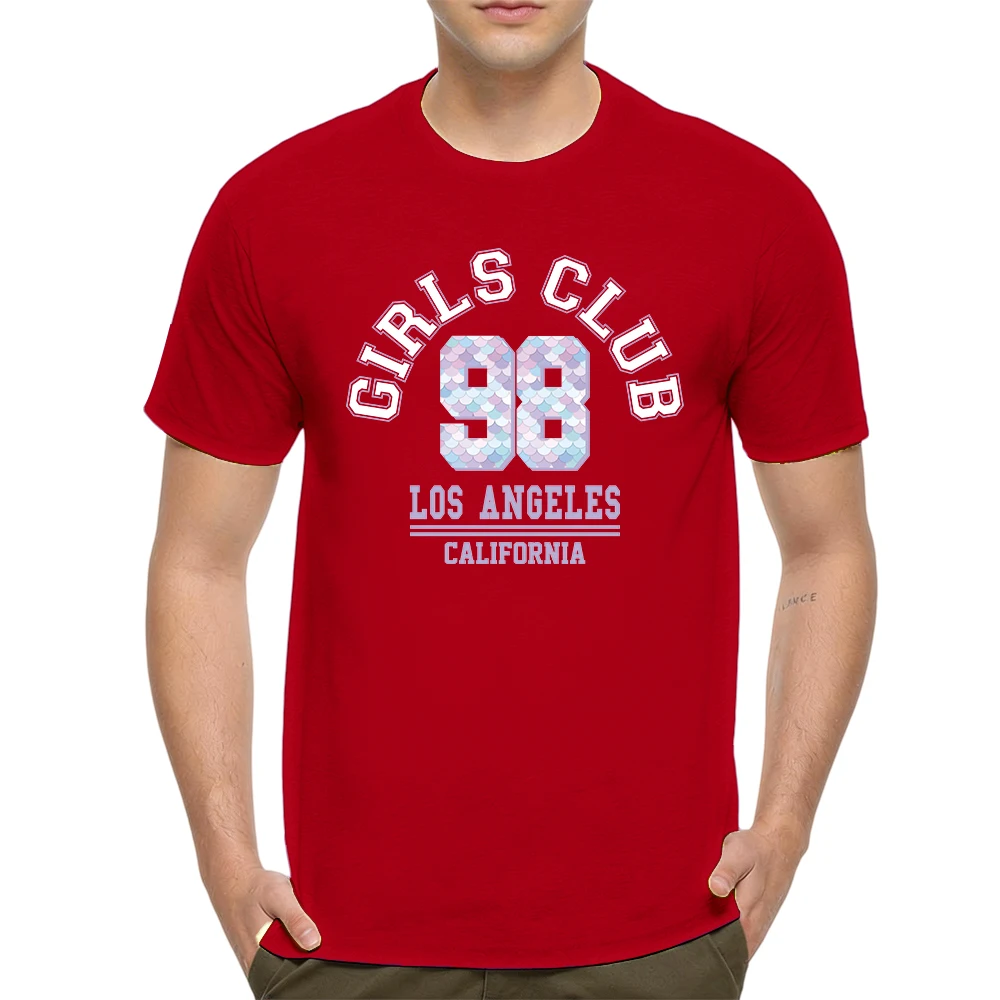 Mens 100% Cotton T Shirt Mermaid Scale Number Vintage Varsity Letter Print Breathable Short Sleeve Casual Daily Tee