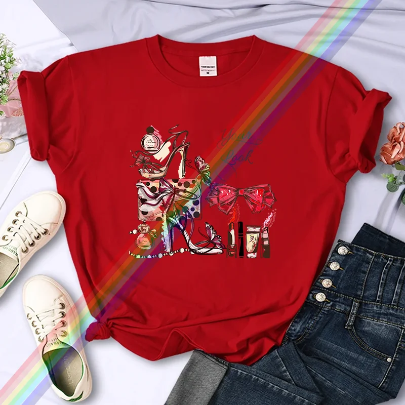 Hoge Kwaliteit Dames Katoenen T-Shirt Met Letterprint Dagelijks Blouse Tops Zomer Klassieke Stijl Dames Harajuku Y 2K Tee