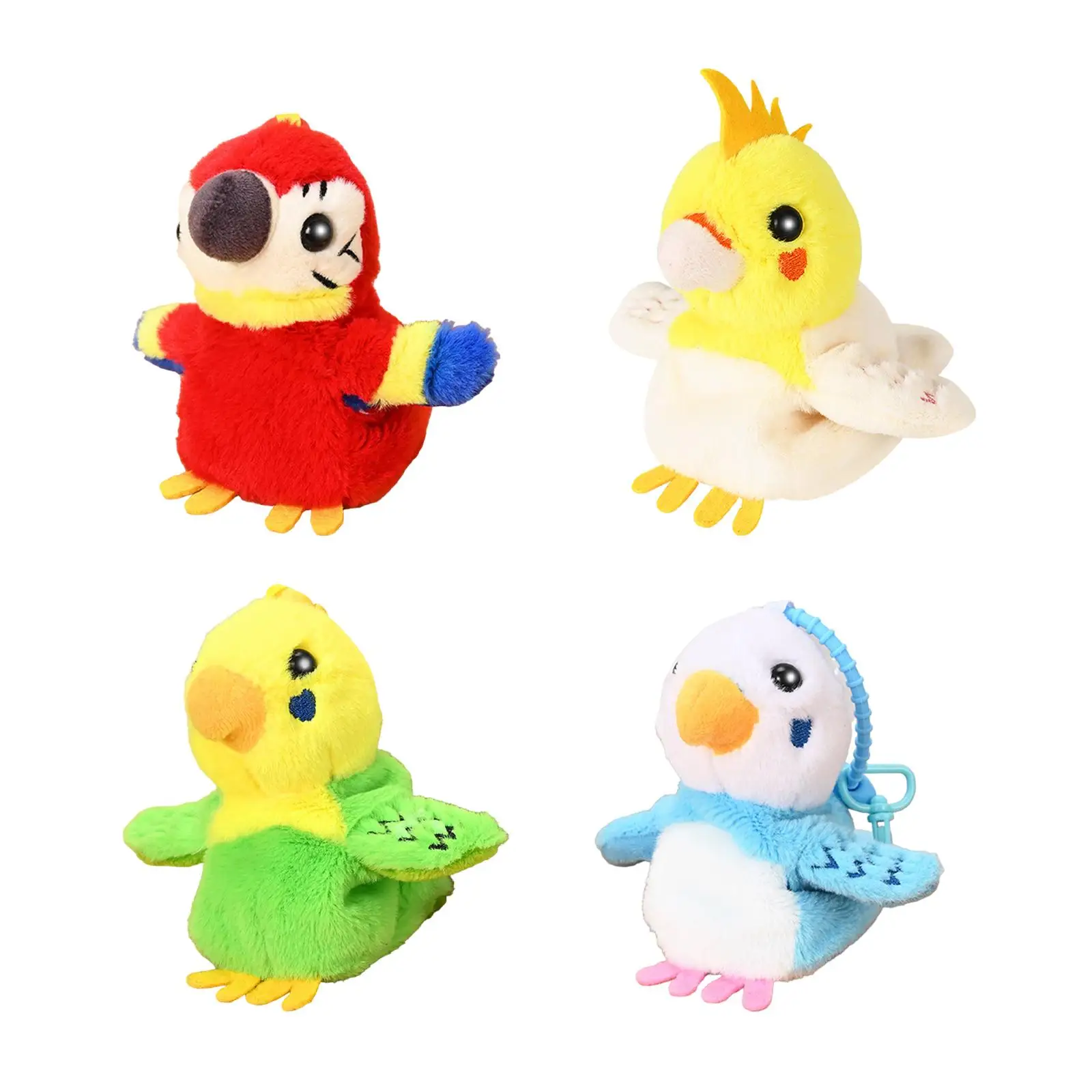 Realistic Electric Parrot Toy Dance Sofa Ornament Soft Lovely Plush Toy Stuffed