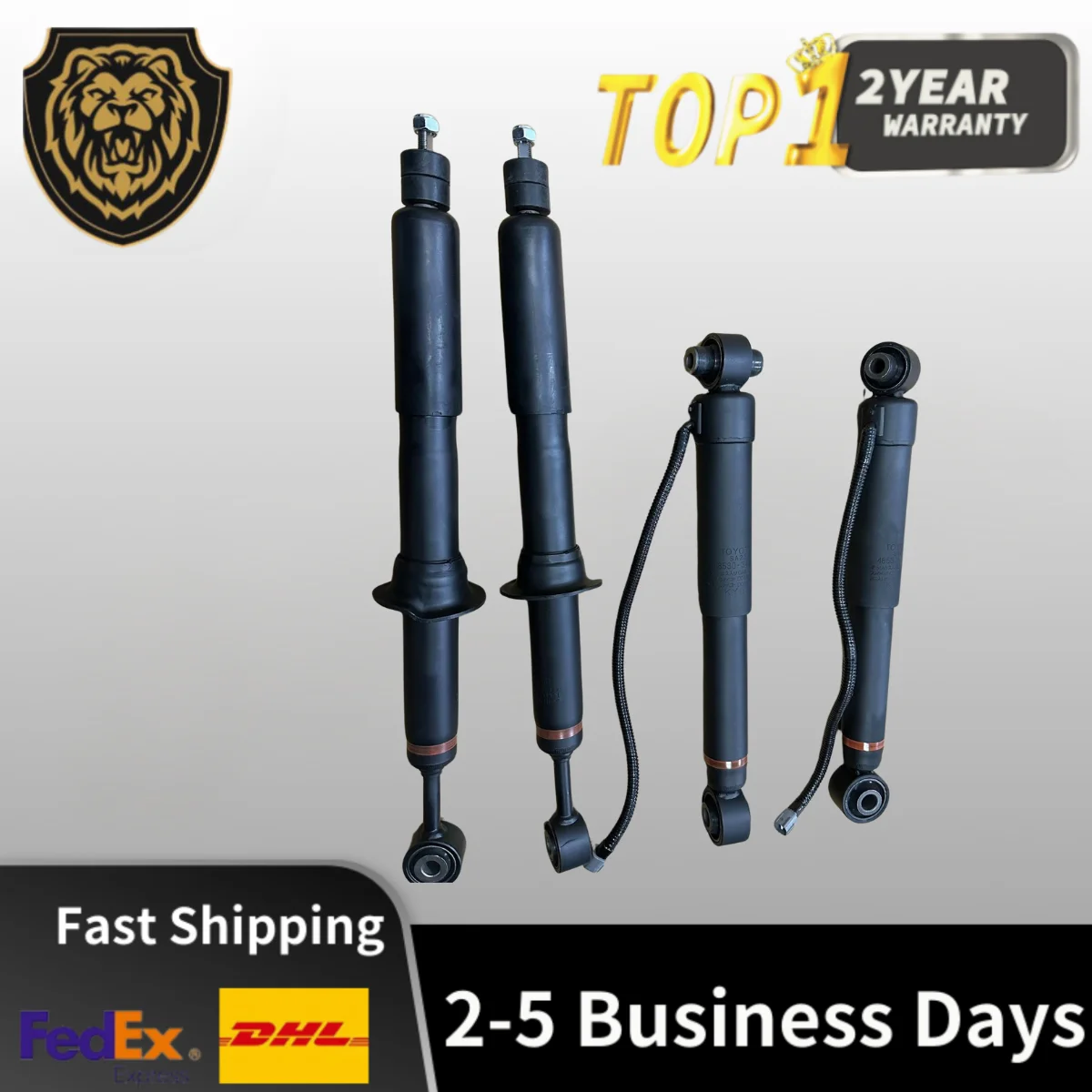 

4Pcs Front + Rear Air Suspension Shock Absorber For Toyota Land Cruiser Prado 120 Lexus GX470 Ride Strut 48530-69485 48510-60121