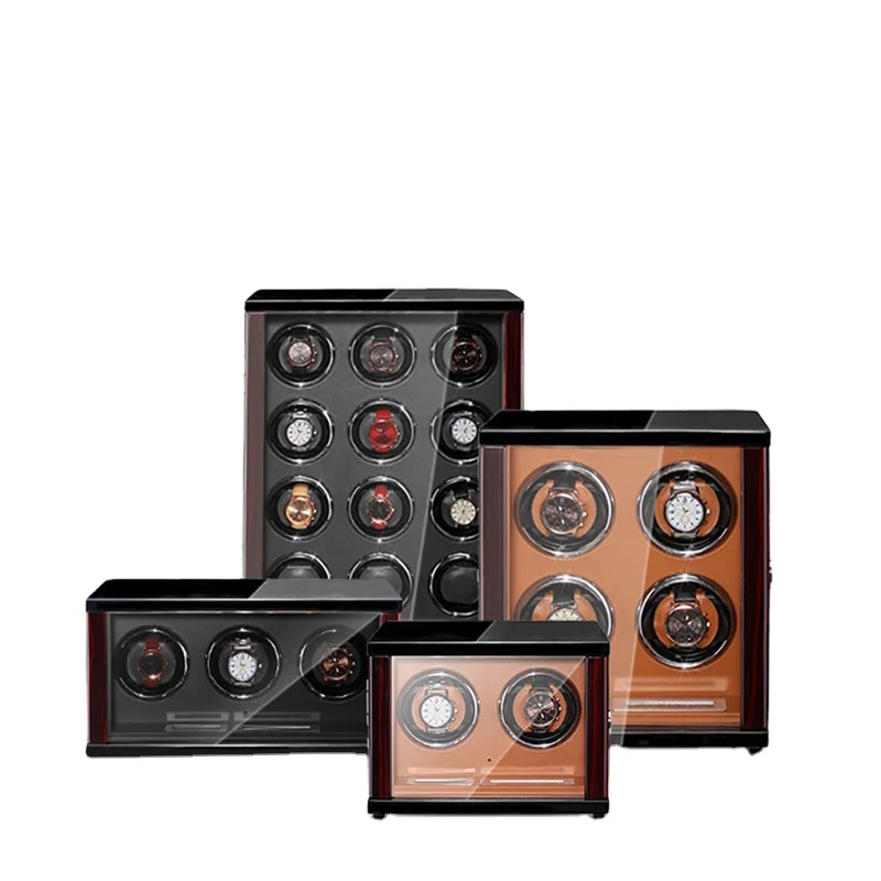 Wooden Automatic Watch Winder Super Luxury 2,3,4,6,9,12,18,24 Slots Touch Screen Control