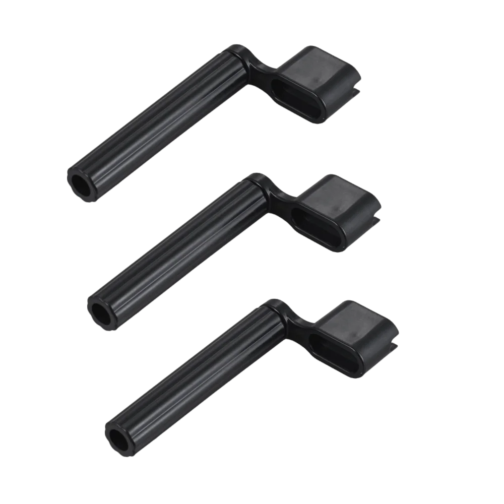 3PCS Plastic Material Guitar String Winder Black Color Bridge Pin Puller Guitar Maintenance Tool Guitar Bass String Change