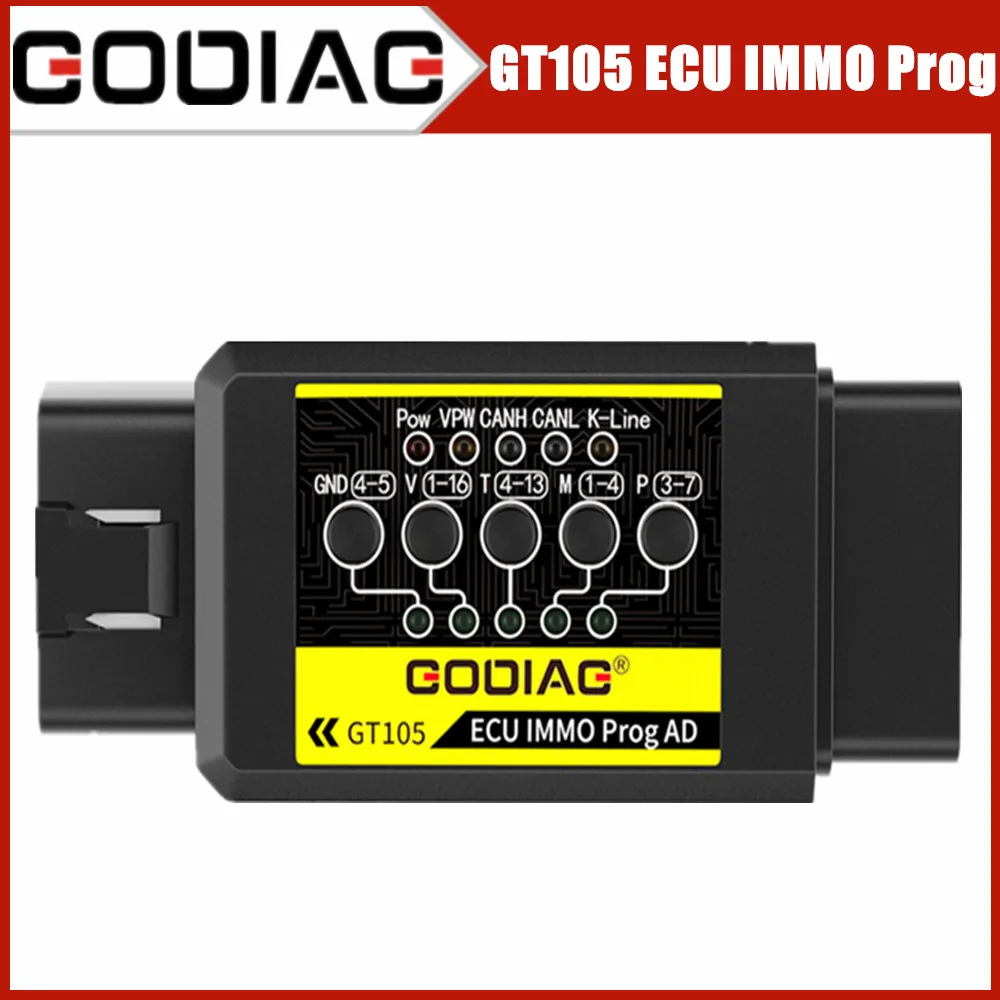 GODIAG GT105 OBD II Break Out Box OBD Assistant ECU IMMO Prog AD ECU Connector To Wake Up Instrument or Immo ECU