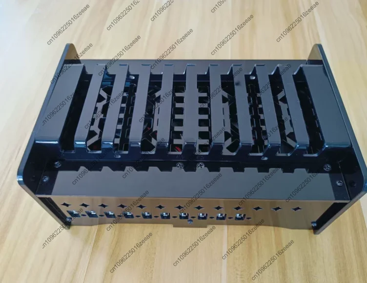 10/20 ports new usb hub. black metal case, with cooling fan, bracket supports multi-device connection, charging and transmission