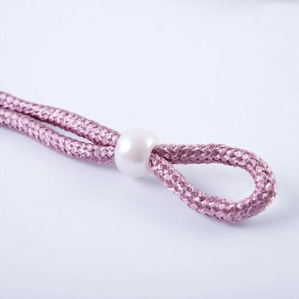 Small Pearl Pearl Curtain Clip Pull-Out Tie Adjust Length Freely Curtain Holders With Strap Exquisite Pearl Rope Curtain Decor