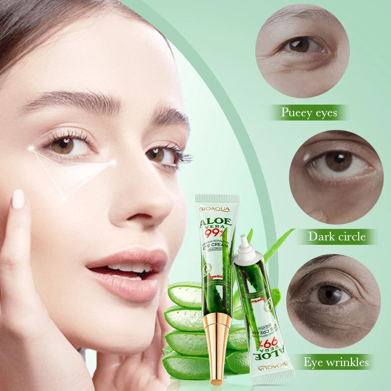 20g Aloe Vera Eye Cream Multi Effect Firming Repairing Eye Cream Removing Wrinkles Reduce Dark Circles Moisturizing Eye Cream