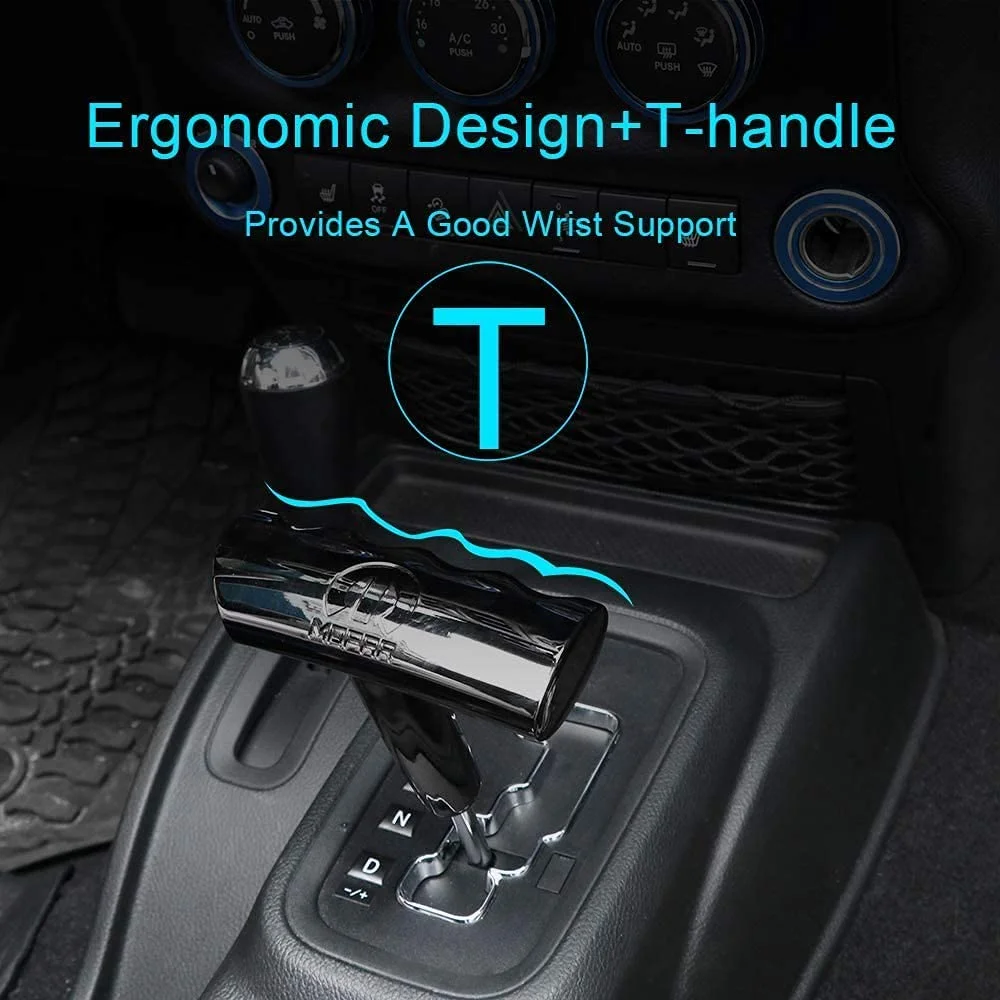 Schwermetall Zink legierung t Griff Schaltknauf für 2014-2017 Jeep Wrangler JK Dodge Ladegerät Heraus forderer Jeep Grand Cherokee Ram – Detail 11
